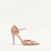 Pantofi cu toc Vlogo Signature D’Orsay din piele lăcuită 100 mm