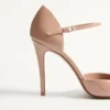 Pantofi cu toc Vlogo Signature D’Orsay din piele lăcuită 100 mm