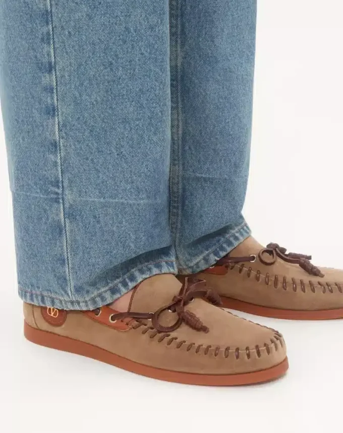 Pantofi de barcă din piele crocantă Palm Avenue