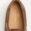 Pantofi de barcă din piele crustă și nappa Palm Avenue