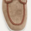 Pantofi de barcă din piele crustă și nappa Palm Avenue