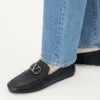Pantofi de conducere din piele de vițel granulată Vlogo Signature