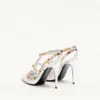 Pantofi decolete Rockstud din piele nappa laminată cu cabochon și cristale 100 mm Pantofi decolete Rockstud din piele nappa laminată cu cabochon și cristale 100 mm