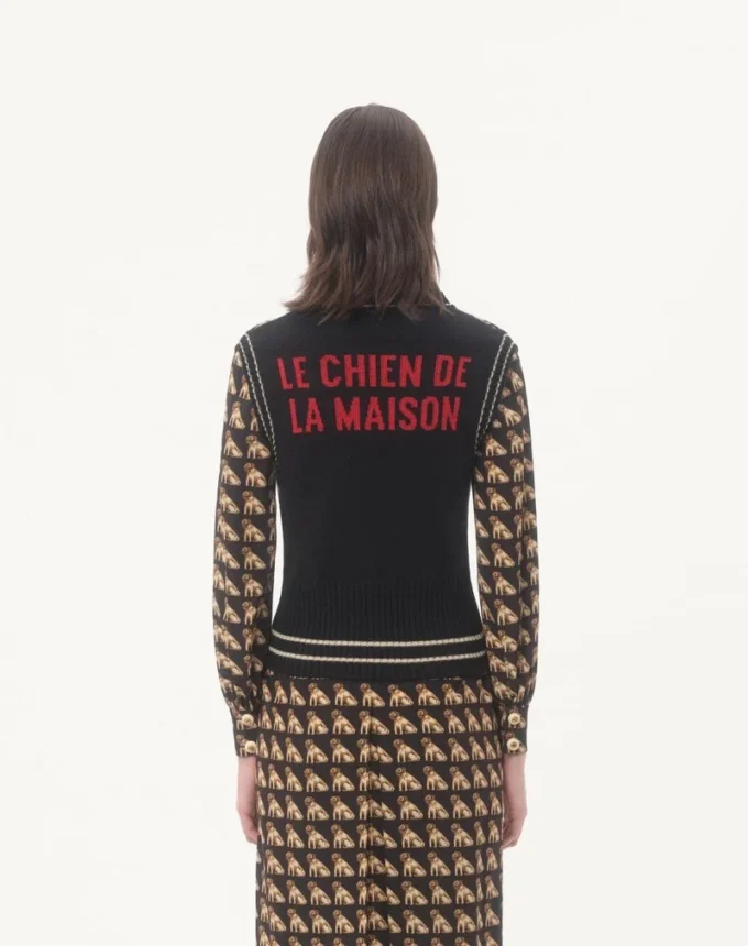 Petit Charles Gilet din lână jacquard Petit Charles Gilet din lână jacquard