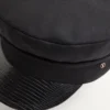 Pălărie din lână VLogo Signature cu vizieră din piele Pălărie din lână VLogo Signature cu vizieră din piele