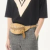 Polo din bumbac Valentino cu V încrustat și patch brodat cu panteră