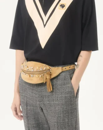 Polo din bumbac Valentino cu V încrustat și patch brodat cu panteră