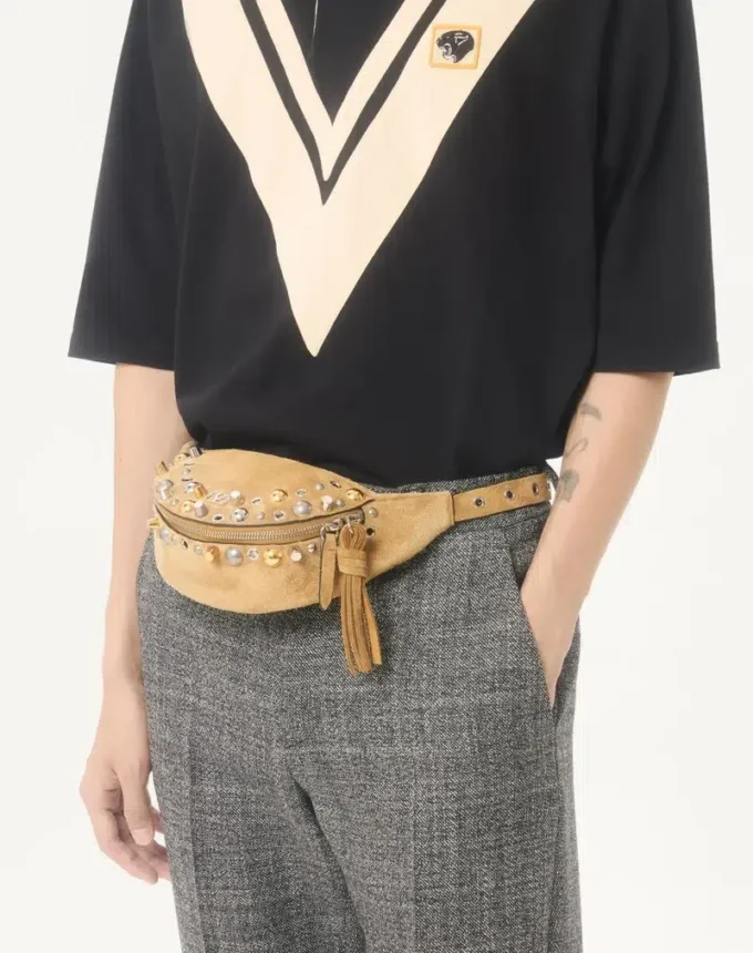 Polo din bumbac Valentino cu V încrustat și patch brodat cu panteră