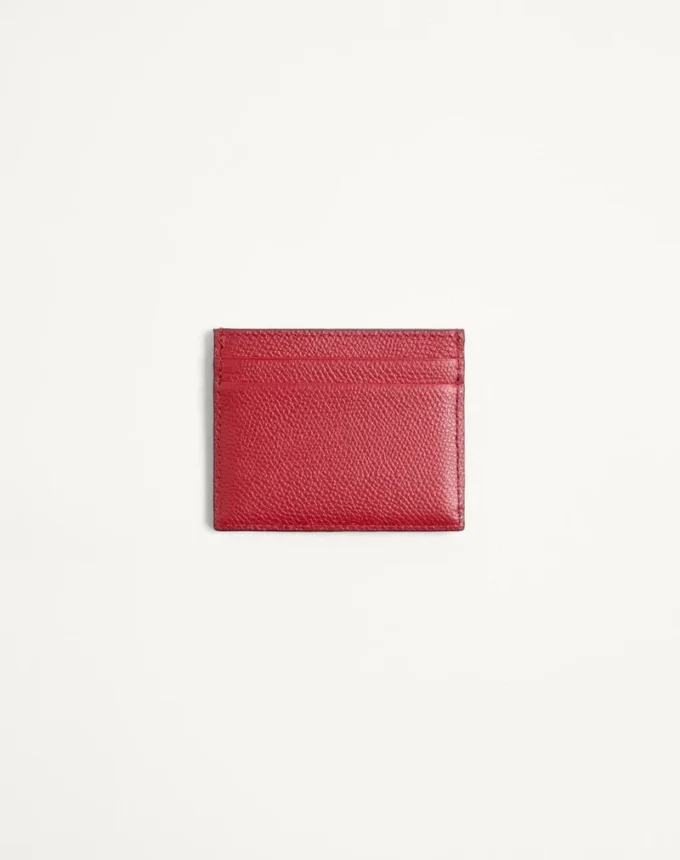 Portcard din denim cu logo și broderie Cherryfic Portcard din denim cu logo și broderie Cherryfic