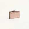 Portcard Rockstud din piele de vițel laminată cu fermoar Portcard Rockstud din piele de vițel laminată cu fermoar