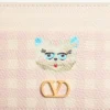 Portcard Vlogo Signature Le Chat De La Maison din piele de vițel granulată Portcard Vlogo Signature Le Chat De La Maison din piele de vițel granulată