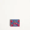 Portofel din denim Vlogo Signature cu broderie Cherryfic