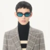 Pulover din lână cu guler înalt și broderie VLogo de la Valentino Pulover din lână cu guler înalt și broderie VLogo de la Valentino
