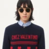 Pulover din lână cu motiv jacquard Chez Valentino Pulover din lână cu motiv jacquard Chez Valentino