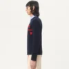 Pulover din lână cu motiv jacquard Chez Valentino Pulover din lână cu motiv jacquard Chez Valentino