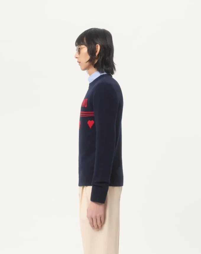 Pulover din lână cu motiv jacquard Chez Valentino Pulover din lână cu motiv jacquard Chez Valentino
