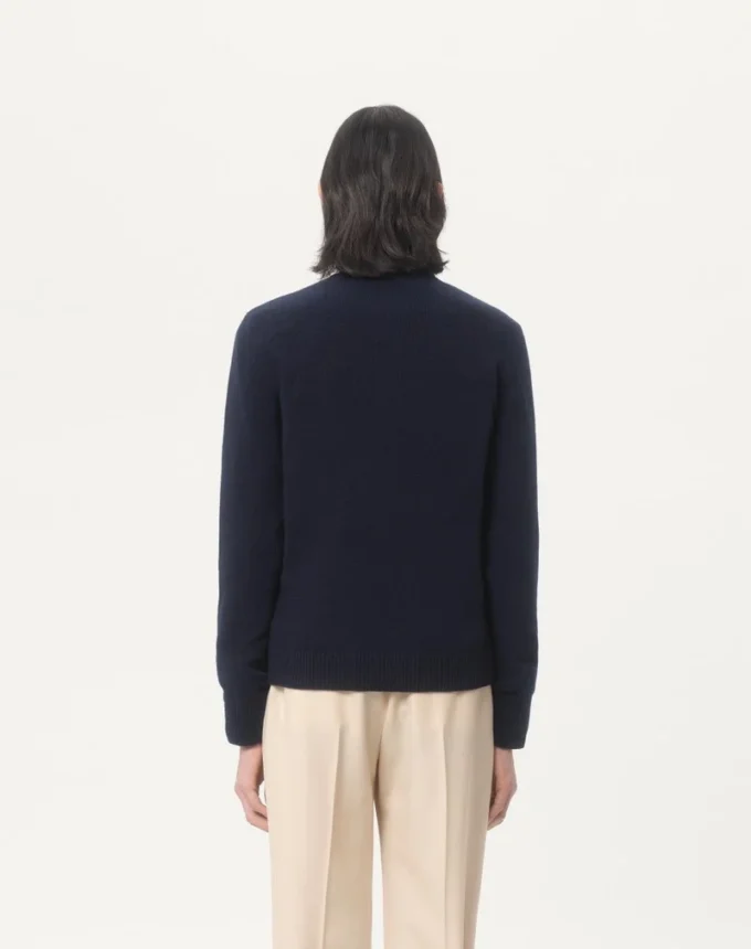 Pulover din lână cu motiv jacquard Chez Valentino Pulover din lână cu motiv jacquard Chez Valentino