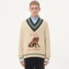Pulover din lână Jacquard Le Chien De La Maison