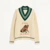 Pulover din lână Jacquard Le Chien De La Maison