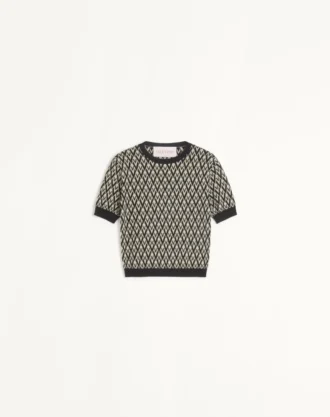 Pulover din lână Jacquard Toute La V Pulover din lână Jacquard Toute La V
