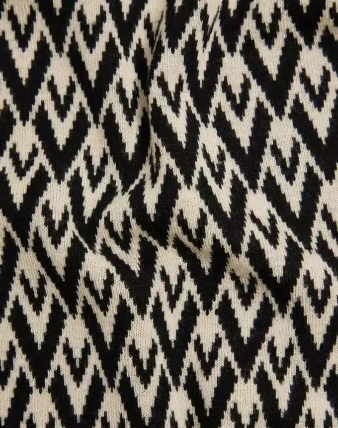 Pulover din lână Jacquard Toute La V Pulover din lână Jacquard Toute La V
