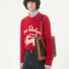 Pulover din lână Valentino cu broderie Chez Valentino & Panther