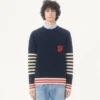 Pulover din lână Valentino cu broderie VG