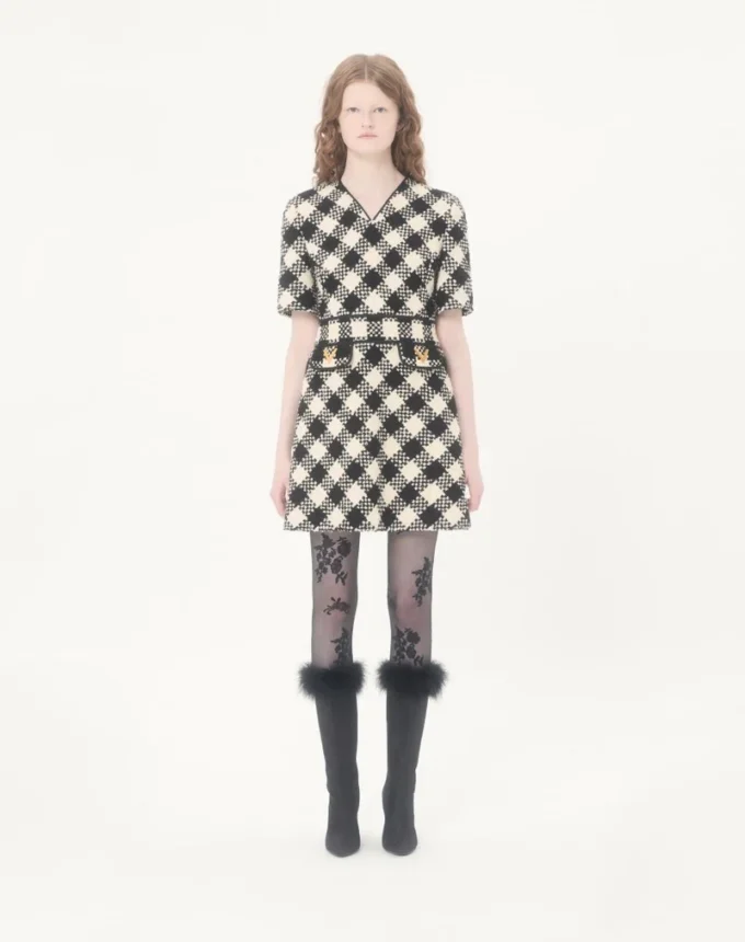 Rochie Damier Tweed Rochie Damier Tweed