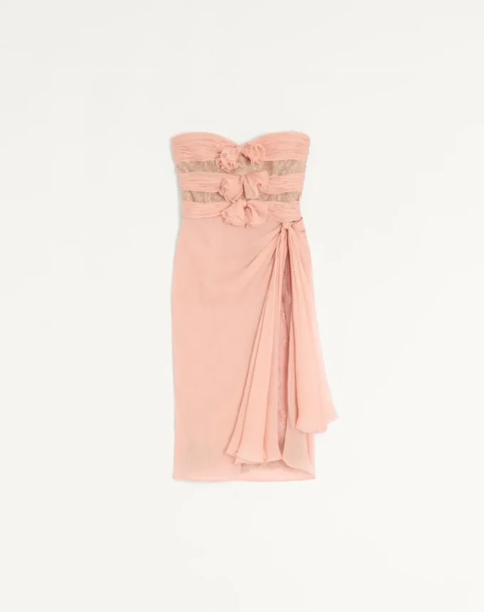Rochie din șifon creponat Rochie din șifon creponat