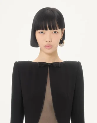 Rochie lungă Cady Couture cu pene