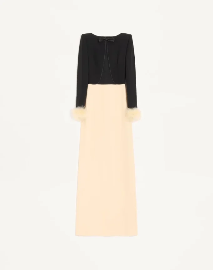 Rochie lungă Cady Couture cu pene Rochie lungă Cady Couture cu pene