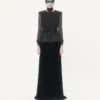 Rochie lungă din catifea Sablé Rochie lungă din catifea Sablé