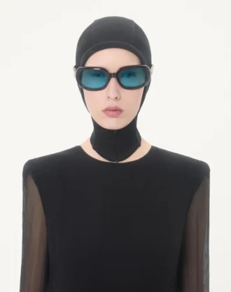 Rochie lungă din catifea Sablé