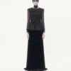 Rochie lungă din catifea Sablé Rochie lungă din catifea Sablé