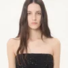 Rochie lungă din crep de Chine jacquard Apres L’Hiver Lilium Rochie lungă din crep de Chine jacquard Apres L’Hiver Lilium
