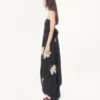 Rochie lungă din crep de Chine jacquard Apres L’Hiver Lilium Rochie lungă din crep de Chine jacquard Apres L’Hiver Lilium