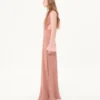 Rochie lungă din georgette deschisă Rochie lungă din georgette deschisă
