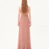 Rochie lungă din georgette deschisă Rochie lungă din georgette deschisă