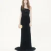 ROCHIE LUNGĂ DIN GEORGETTE UȘOARĂ BRODATĂ ROCHIE LUNGĂ DIN GEORGETTE UȘOARĂ BRODATĂ