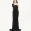 ROCHIE LUNGĂ DIN GEORGETTE UȘOARĂ BRODATĂ ROCHIE LUNGĂ DIN GEORGETTE UȘOARĂ BRODATĂ