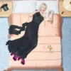 ROCHIE LUNGĂ DIN GEORGETTE UȘOARĂ BRODATĂ ROCHIE LUNGĂ DIN GEORGETTE UȘOARĂ BRODATĂ