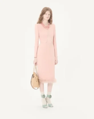 Rochie midi Cady Couture cu pene