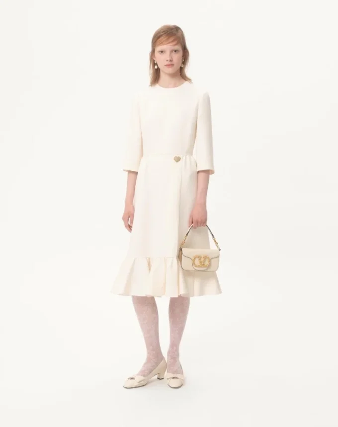 Rochie midi din crep couture Rochie midi din crep couture