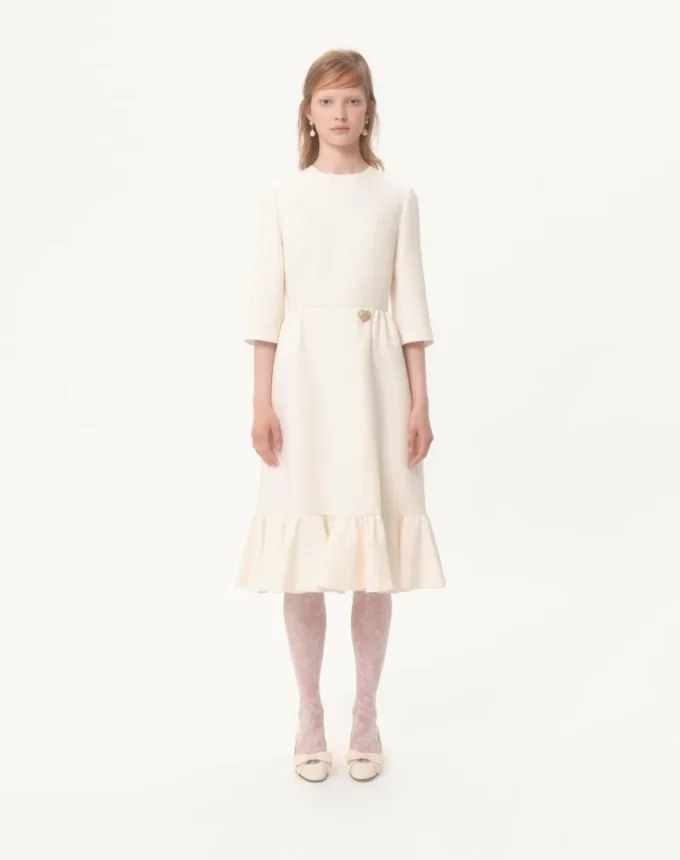 Rochie midi din crep couture Rochie midi din crep couture