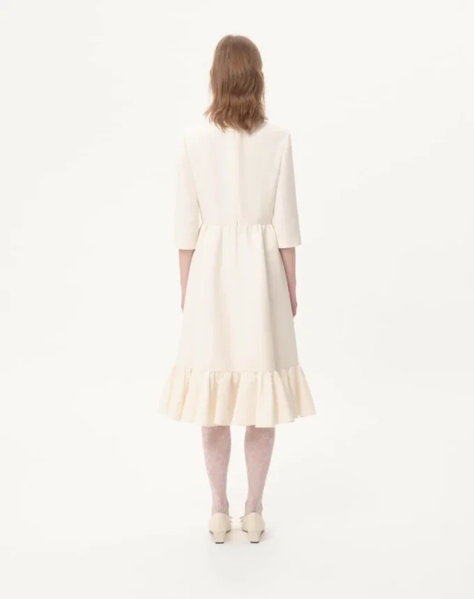 Rochie midi din crep couture Rochie midi din crep couture