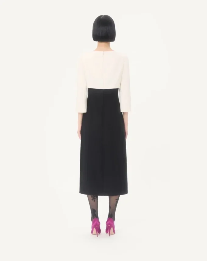 Rochie midi din crep couture Rochie midi din crep couture