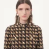 Rochie midi din crep de Chine cu imprimeu Petit Charles Rochie midi din crep de Chine cu imprimeu Petit Charles