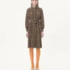 Rochie midi din crep de Chine cu imprimeu Petit Charles Rochie midi din crep de Chine cu imprimeu Petit Charles