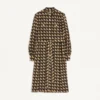 Rochie midi din crep de Chine cu imprimeu Petit Charles Rochie midi din crep de Chine cu imprimeu Petit Charles