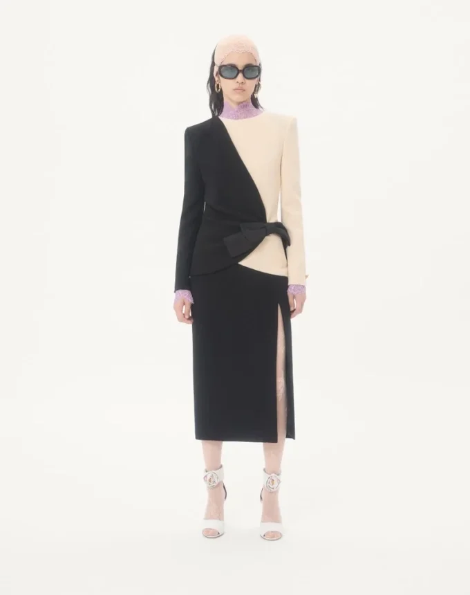 Rochie midi din crep de lână Rochie midi din crep de lână